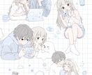 ふんわり可愛い、淡色イラスト描きます ＊じぶんだけの可愛いSNSアイコンにしてみませんか＊ イメージ3