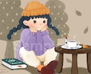 物語感有り！絵本風手描きタッチのイラスト描きます 商用利用ok／出版物の挿絵にも。 イメージ4