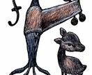 イタチョコラショウがお店お部屋を変える絵画描きます 独特なセンスで知られる絵が日常空間を夢の世界に変えます イメージ3
