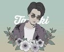 おしゃれでシンプルな似顔絵イラストお描きします SNSのアイコンに♡印刷してお部屋に飾ってもおしゃれ♡ イメージ1