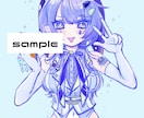 おすすめ/世界観のあるおんなのこ描きます きらきらした子が得意です/透明感イラスト イメージ2