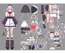 Vtuber用モデル（パーツ分け込み）描きます 1からキャラデザ可能！あなたの好きを形にします！ イメージ4