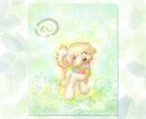愛するペットちゃんのキラキラ似顔絵をお描きします 柔らかな木漏れ日の中にいる優しい雰囲気の似顔絵をお描きします イメージ2
