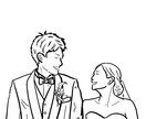 結婚式や思い出の写真などを描きます あなた用のイラストを描きます。 イメージ4