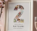 お子さまの誕生日フォトボードをデザインします １年分の「大きくなったね！」を世界に一つの飾れる１枚に！ イメージ4