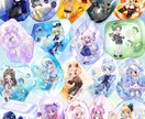 宝石のようにキラキラなちびキャラ描きます きらきら輝く理想の世界を形に！ イメージ2