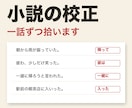 3000円｜小説の誤字と表記ゆれを一話ずつ拾います 直した後も、直ったかどうかを確かめます イメージ1