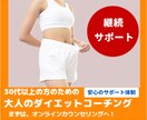 ダイエット講座のアフターサポートをします 独り立ちが不安なあなたへ。習慣を定着させる継続サポート イメージ1