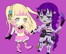 IRIAMにも使える！ミニキャラかきます あなただけの可愛くてポップなミニキャラを最速でお渡しします イメージ3