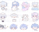 ゆるくてちまっとした可愛いSDイラスト描きます ゆるかわSD・ミニキャライラスト制作します イメージ2