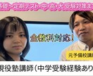 基礎から受験対策まで現役塾講師が指導します 元予備校講師と医学部女性講師のどちらかが指導します。 イメージ1