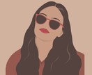 シンプルおしゃれなアイコンを描きます リアルすぎない似顔絵　シンプル　おしゃれ系アイコン イメージ1
