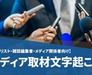 メディア関係者向け）メディア取材起こし承ります メディア取材・インタビュー音声をそのまま記事に使える形に イメージ1