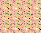 かわいいポップなパターンを作ります どこにもない世界で一つのオリジナルのパターン作成 イメージ3