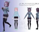 プロがオリキャラのデザイン考案+モデリングします あなただけのオリジナルキャラクターを2dと3dで制作！ イメージ3