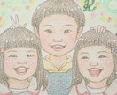 ほんわか優しい♡似顔絵描きます 家族やペットの似顔絵など、手描きで心温まる作品に仕上げます イメージ2