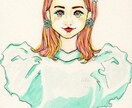 似顔絵描きます 手描き水彩で、お洒落でロマンチックにします！ イメージ1