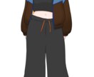 パーツ分けなしでVtuberの立ち絵のみを描きます モデリングやパーツ分けなどなしの、全身の立ち絵のみです イメージ2