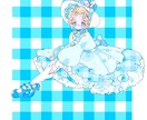 可愛いイラストを描きます フリルなどの細かい衣装も丁寧に仕上げさせていただきます イメージ1