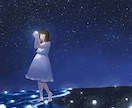 淡く儚い世界観の一枚絵をお描きします 世界観重視のMV・歌ってみた・表紙用に！ イメージ2