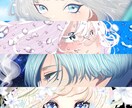 商用化！美麗なX等のヘッダーアイコン作成いたします Xでの隠れてしまう部分にも対応したヘッダー作成いたします！！ イメージ2