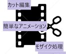 安い！簡単な動画編集いたします 動画カット、音量調整、テロップ挿入、BGM挿入、モザイク調整 イメージ1