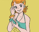 印象的でおしゃれなイラスト描きます SNS等に！雰囲気、世界観のある人物イラスト イメージ4