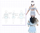 アイドルやコンカフェの衣装デザイン制作します かわいいオリジナル衣装のデザイン提案 イメージ10