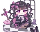 かわいい女の子のミニキャライラスト描きます SNS、動画サムネイル、鑑賞用にどうぞ！ イメージ1
