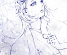 アナログ単色の線画で盛った似顔絵お描きします ☆壁紙・アイコン・サムネ・プレゼントなどに目を惹く1枚を☆ イメージ3