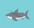 特徴捉えたゆるくてかわいい海洋生物アイコン描きます SNS・アイコン・グッズに★水族館 海 サメ 動物好きなど イメージ9