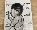 インテリアやプレゼントなどに喜ばれます 筆文字アートや墨絵で好きな言葉や子供の名前など書きます イメージ1