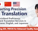 Tradosを活用した翻訳サービス提供いたします 日本語から中国語、英語へのあらゆる翻訳作業をサポートします！ イメージ2