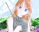SNSで使える華やかで可愛いアイコンを描きます 透明感と華やかさのある、目を惹くイラストはいかがですか？ イメージ2