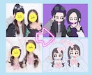 ゆる可愛いアイコンお描きします 写真やプリクラをおしゃれな色合いでデフォルメ絵にします イメージ2