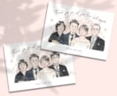 結婚式に♡似顔絵ウェルカムボード制作します 背景・文字入れもご希望・雰囲気に合わせてデザインします♪ イメージ8