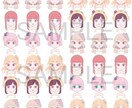 アイコンイラスト作成いたします ほわほわかわいい女の子をアイコンにして皆にアピールしよう イメージ1