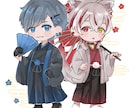目を引く水彩風◎ミニキャライラスト描きます 商用利用料金込みです。キャラの雰囲気を大事に描きます♪ イメージ2
