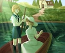 MVやサムネに！厚塗りイラスト描きます 耽美でレトロな雰囲気のイラストでMVなど如何ですか？ イメージ2
