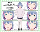 セミカスタム：VTuber向け3Dモデル制作します リーズナブルに3Dデビュー！丁寧にサポートします イメージ2