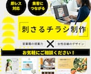 あなたのお客様の心に刺さるチラシを制作します 【限定価格】営業職の提案力×女性目線のデザインでチラシ制作 イメージ1