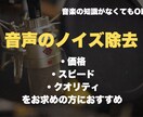 音声のノイズ取ります 用途に合わせた仕上がりを心がけています！ イメージ1