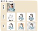 テンプレート記入＋写真で、カンタンに依頼できます かわいい。大人っぽい。シンプルだけど世界に1つの似顔絵です♪ イメージ4