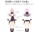 あなたのオリジナルキャラクターを一緒に作ります ベタ塗りのため安価で提供♪三面図まで対応可！ イメージ3