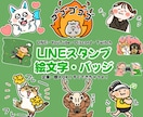 ゆるくてシュール！ライン絵文字・スタンプ作成します ペットや似顔絵、企業のオリジナルキャラクターをスタンプに◎ イメージ1