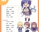 ムチッとした可愛いsdキャラを描きます むちっとした摘みたくなるようなちびキャラを描きます イメージ4