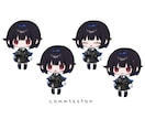 ひとくちサイズのミニキャライラストを作成します 2頭身のかわいいミニキャラをGET！ イメージ4