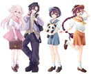 TRPG用の立ち絵イラストお描きします 低価格でハイクオリティなTRPG用の立ち絵お描きします イメージ2