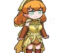 棒立ちミニキャラお描きます 主線が太めだから存在感ばっちり！ イメージ3