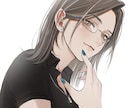 再開☆メイクが可愛いイラスト描きます おしゃれで大人可愛いメイク、まつ毛が特徴のイラストです。 イメージ2